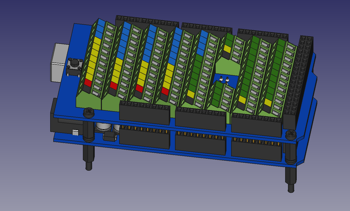 Arduino Mega 2560 螺丝端子扩展板